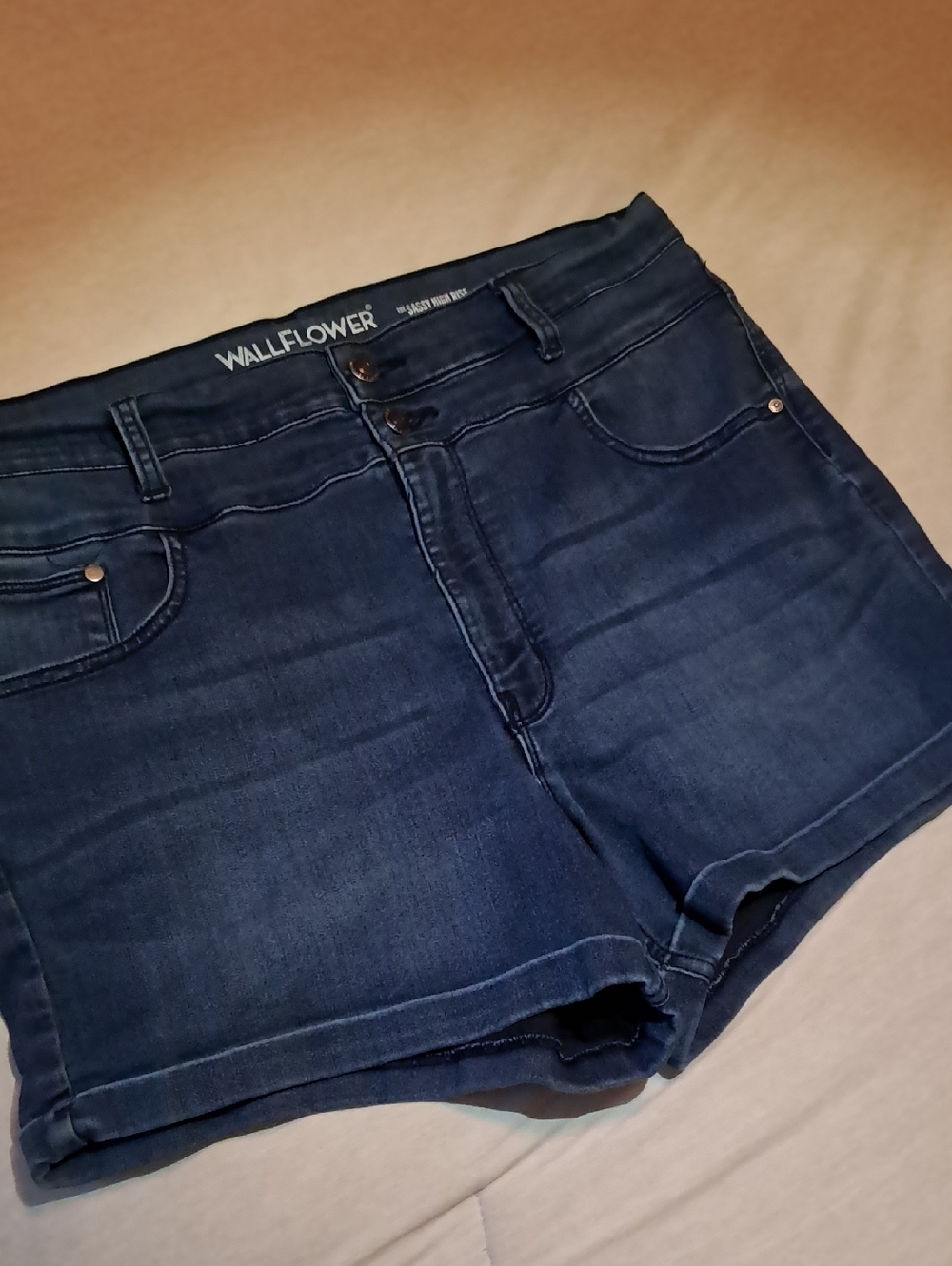 Wildflowers Blue Denim Women's Shorts Size 17